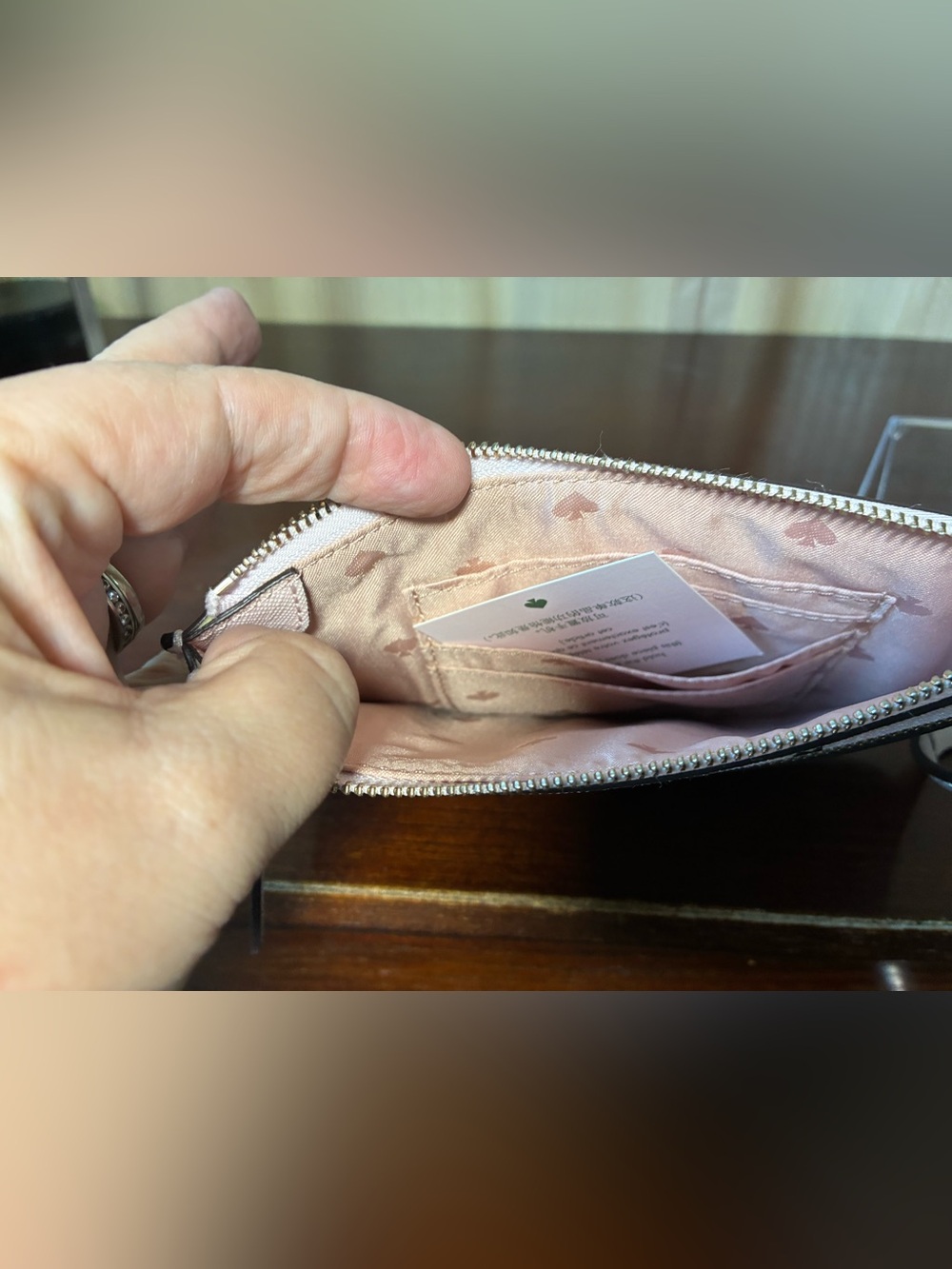 kate spade Pink & Black Champagne Bottle Wristlet - Picture 3 of 4